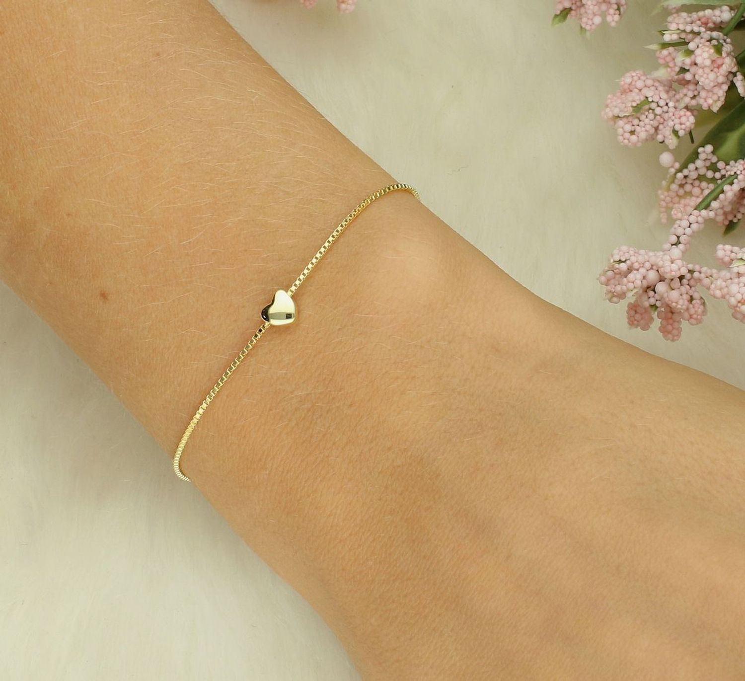 Bransoletka damska srebrna pozłacana z serduszkiem Armonica Nomination 241302 006.png